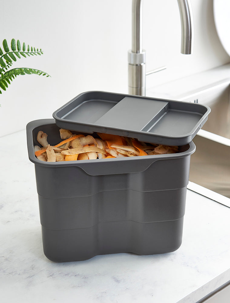 ECO 4.2L bioBin with Lid - Light Grey